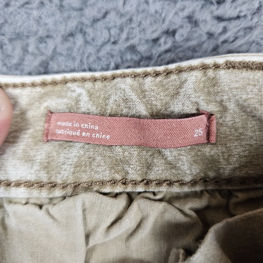 Anthropologie Pilcro‎ Wide Leg Pants Womens 25 Cropped Relaxed Style